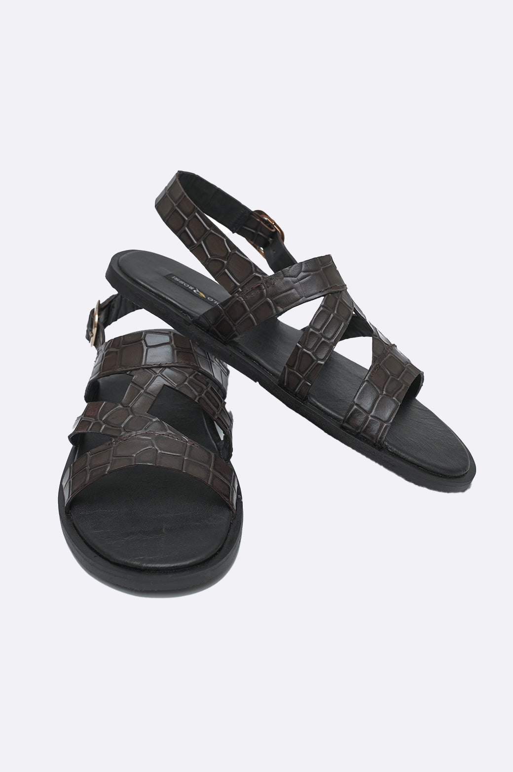 handmade croc sandal by paolo rossi