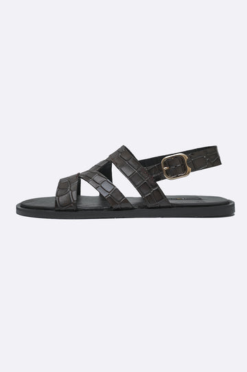 handmade croc sandal by paolo rossi