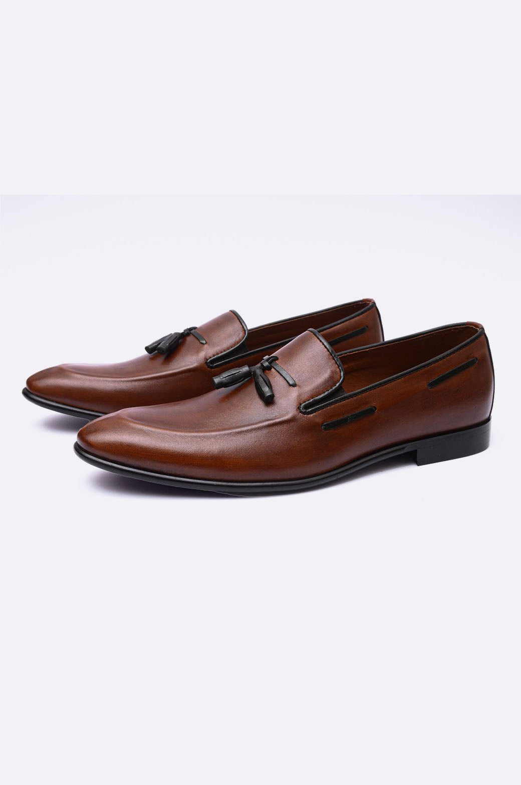 1084 GRY Brown Moccasin