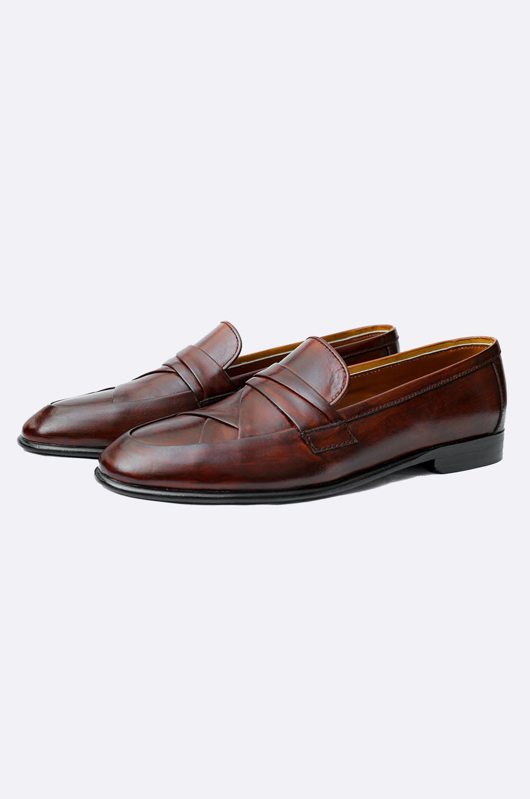 1687 BRA Brown Patina Moccasin