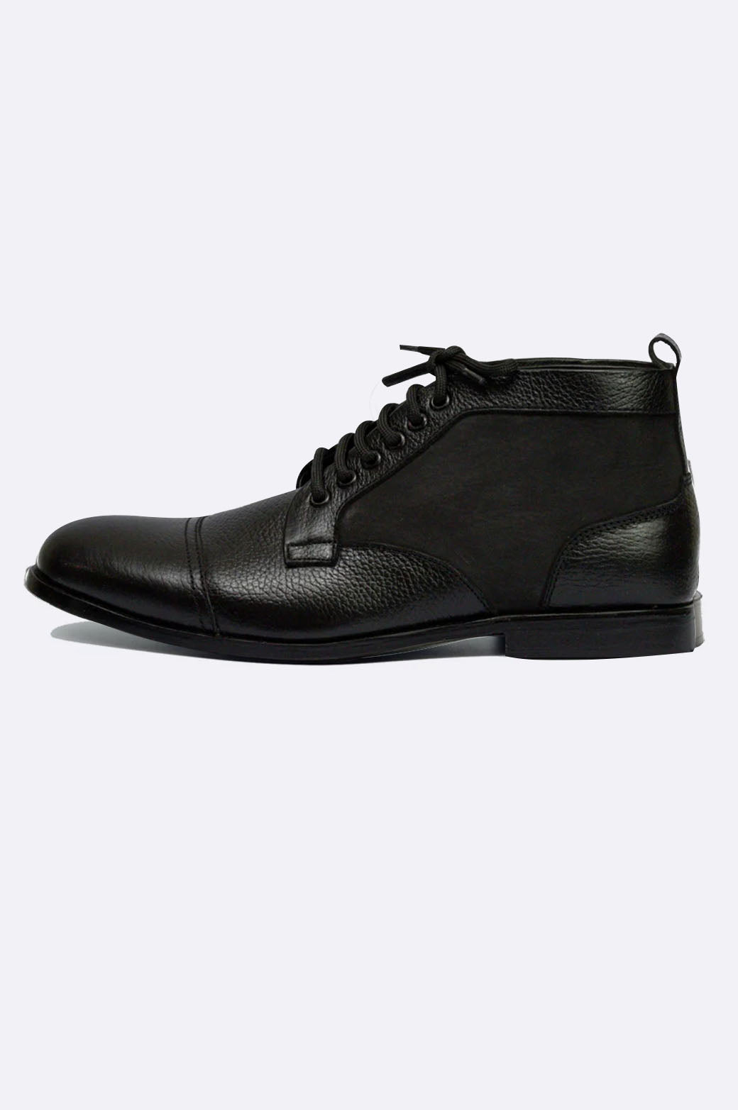 1187 BKA Black Leather Boots