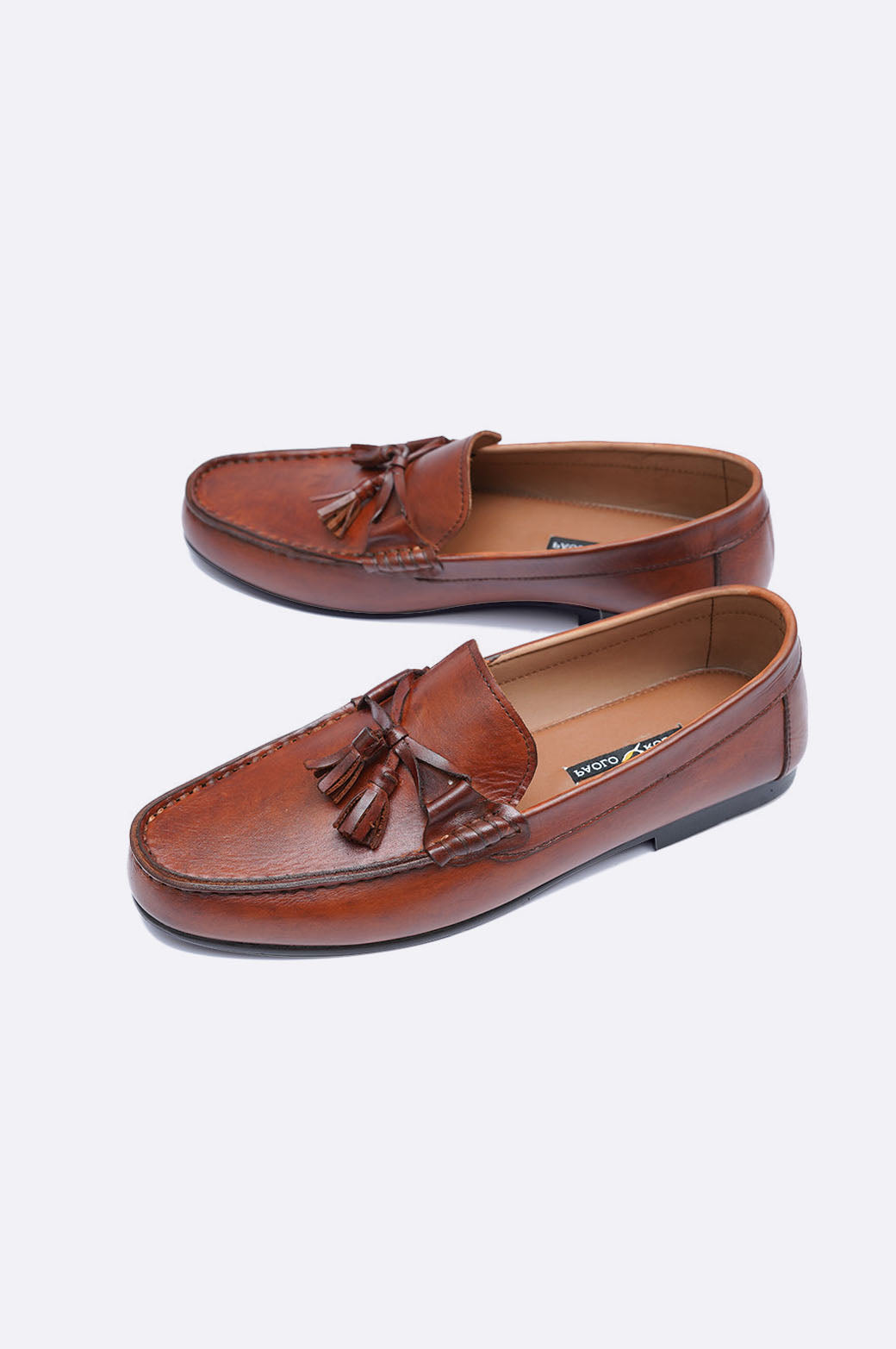 Brown Patina loafers