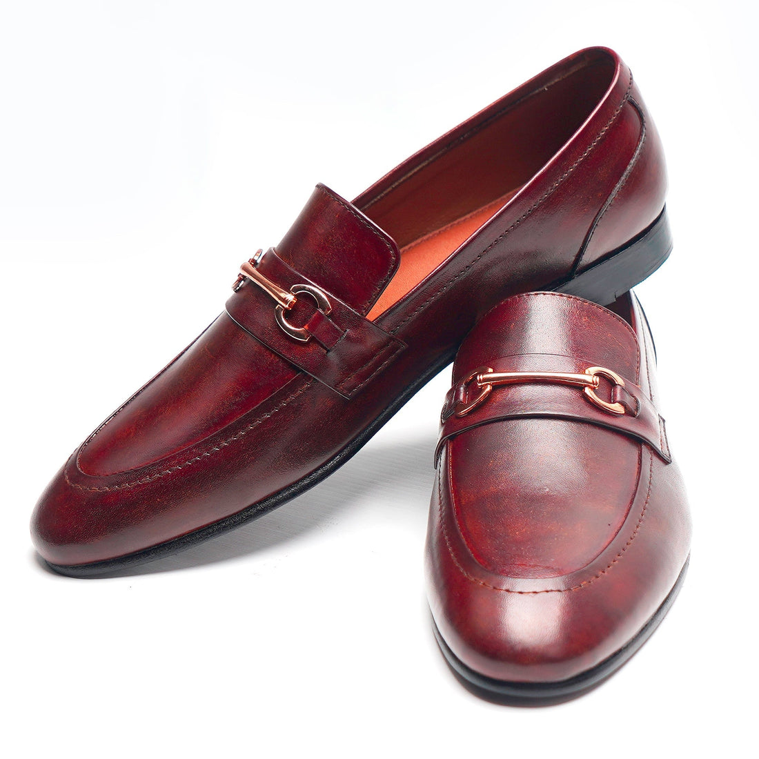 1645 BRA Maroon Patina Moccasin