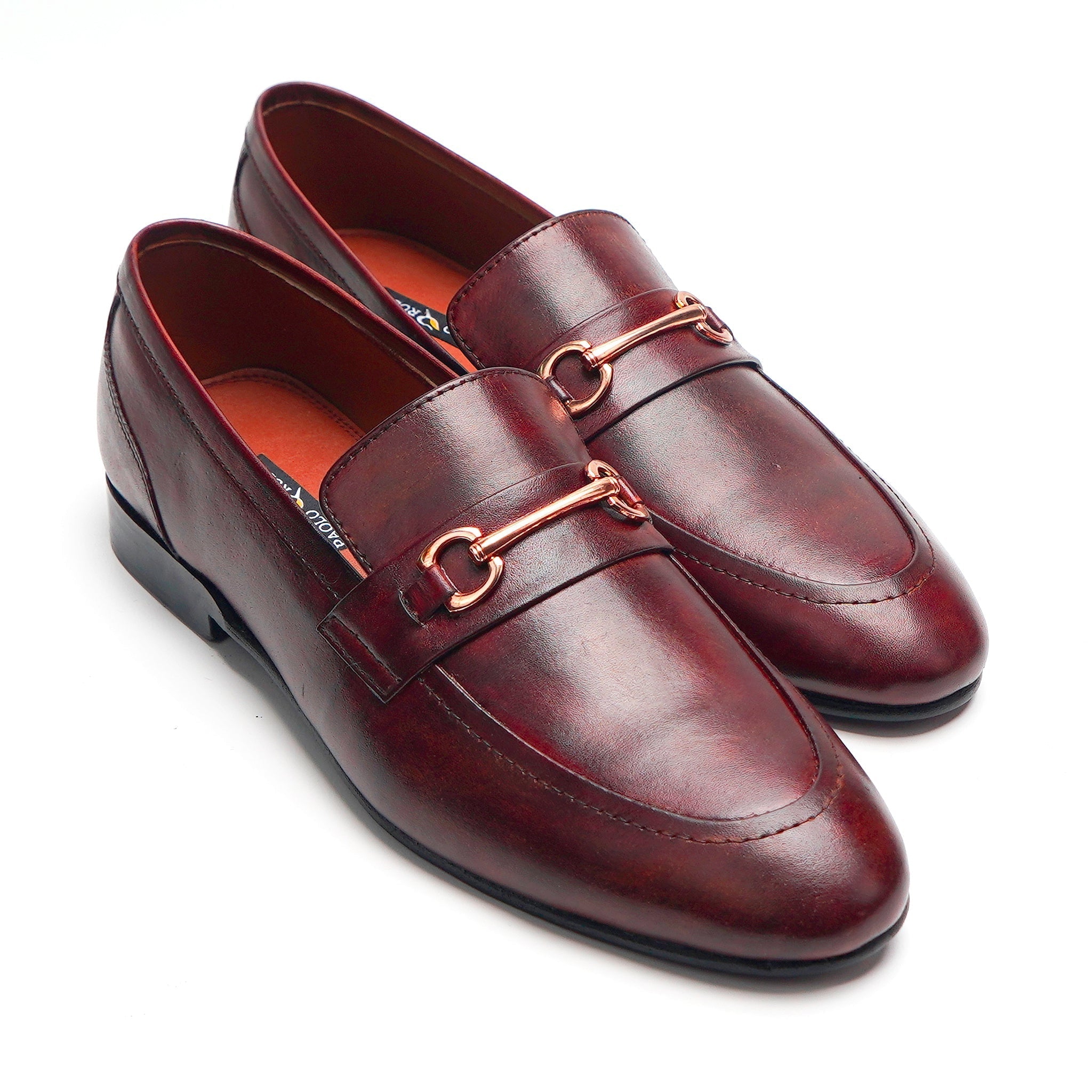 1645 BRA Maroon Patina Moccasin