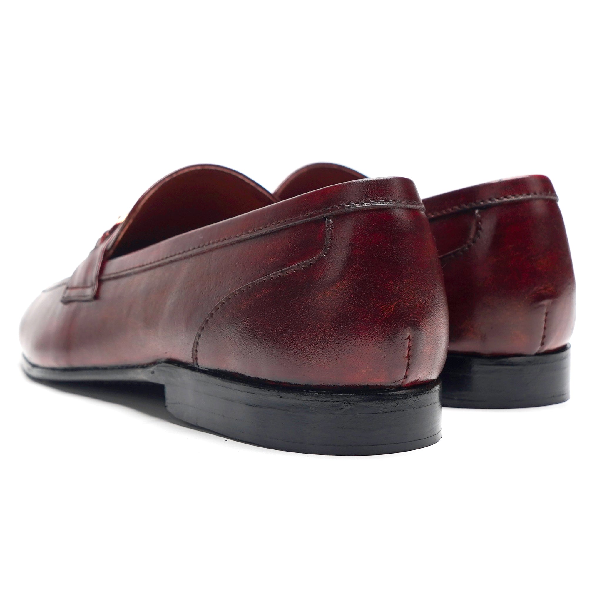 1645 BRA Maroon Patina Moccasin