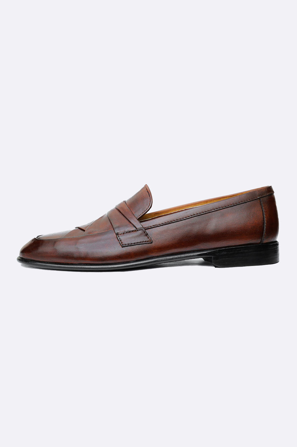 1687 BRA Brown Patina Moccasin