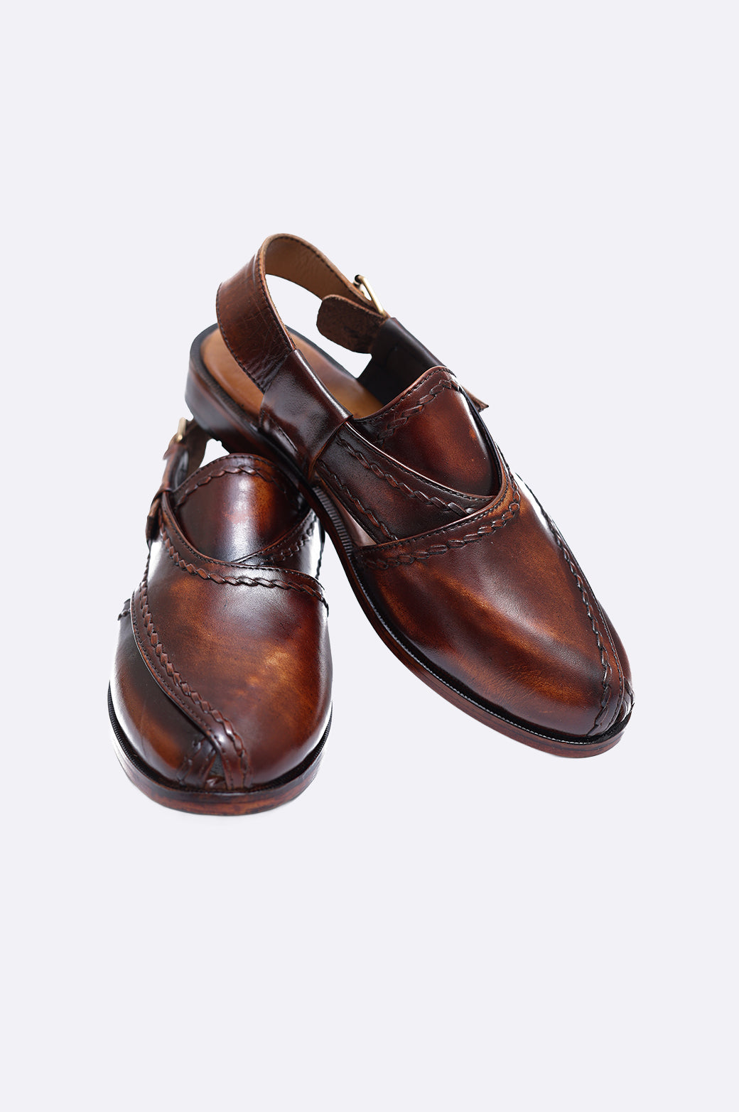 Hybrid Burnished Leather Sandal