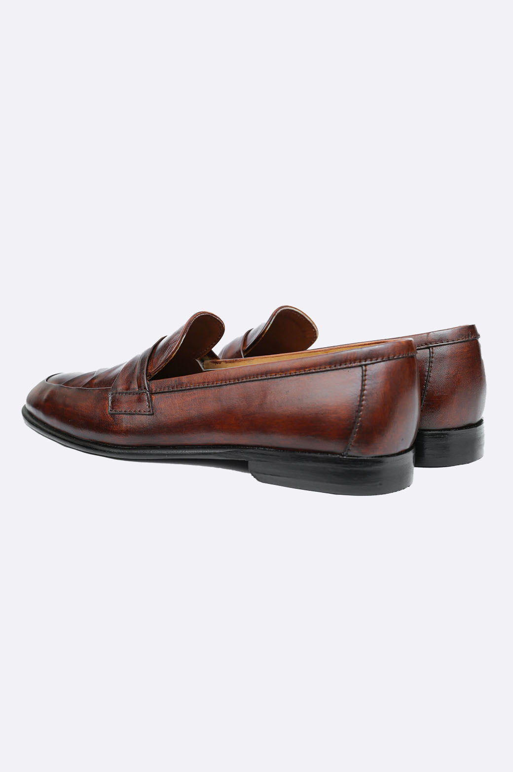 1687 BRA Brown Patina Moccasin