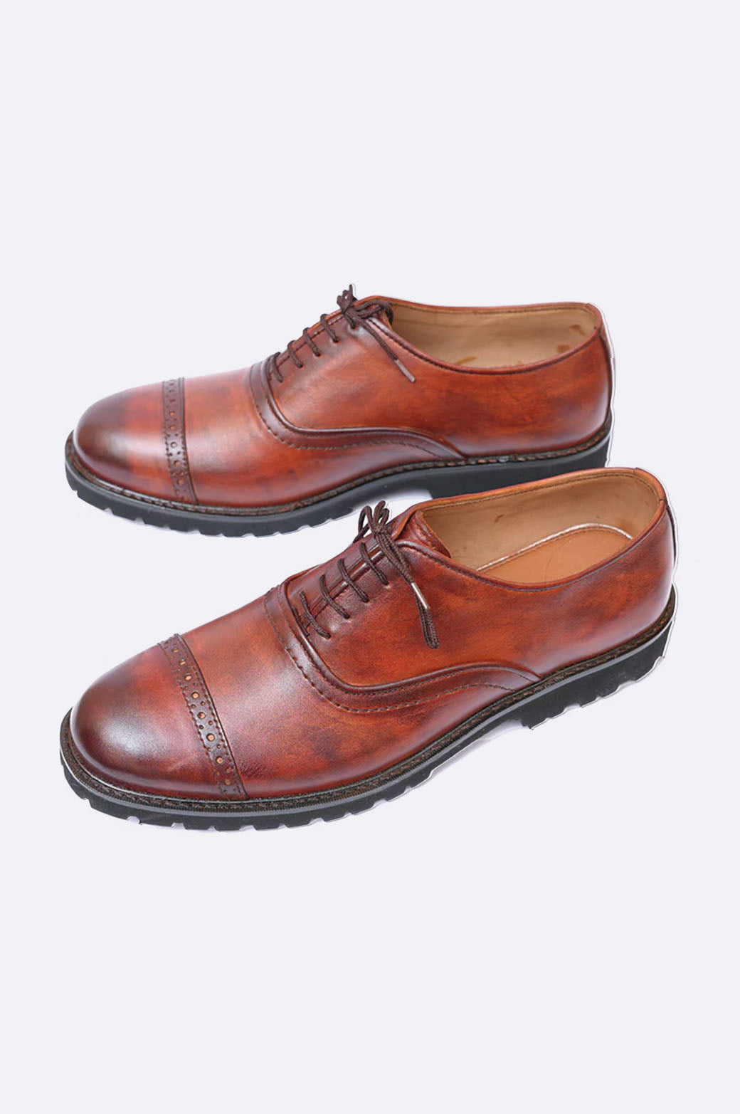 Brown Patina Lace Up