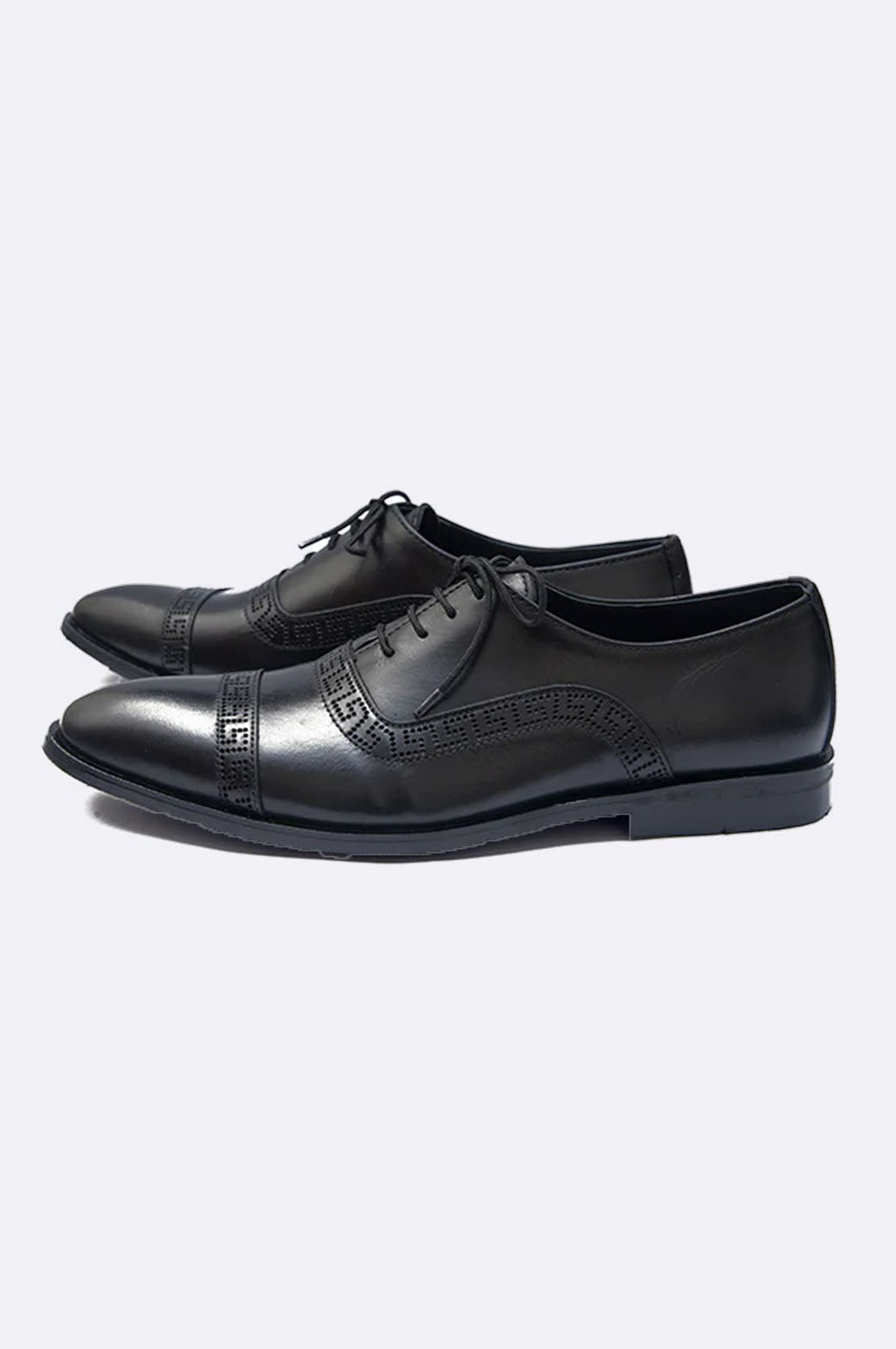 Black Laser-Cut Oxford