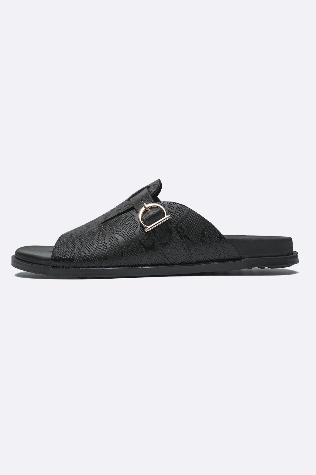 BLACK-TEXTURE-HANDMADE-SLIPPER