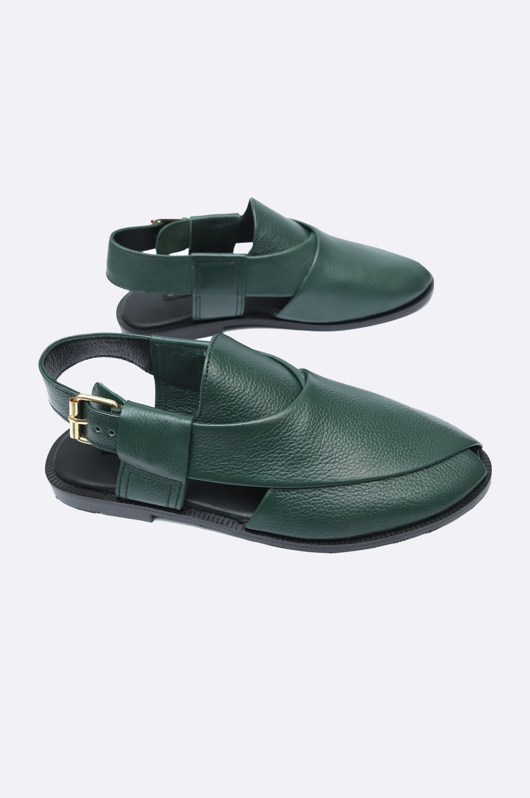 Green Mild Leather Sandal