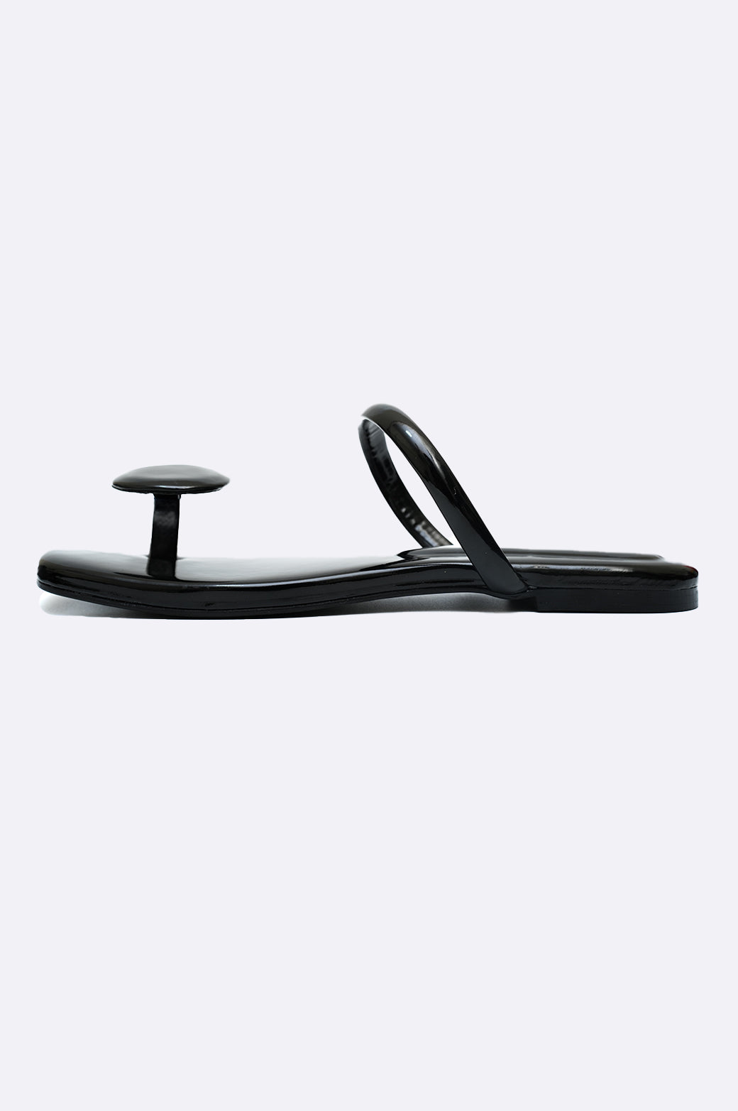 Handmade black patent leather shoes by Paolo Rossi with minimalist design and high-gloss finish for elegant style.