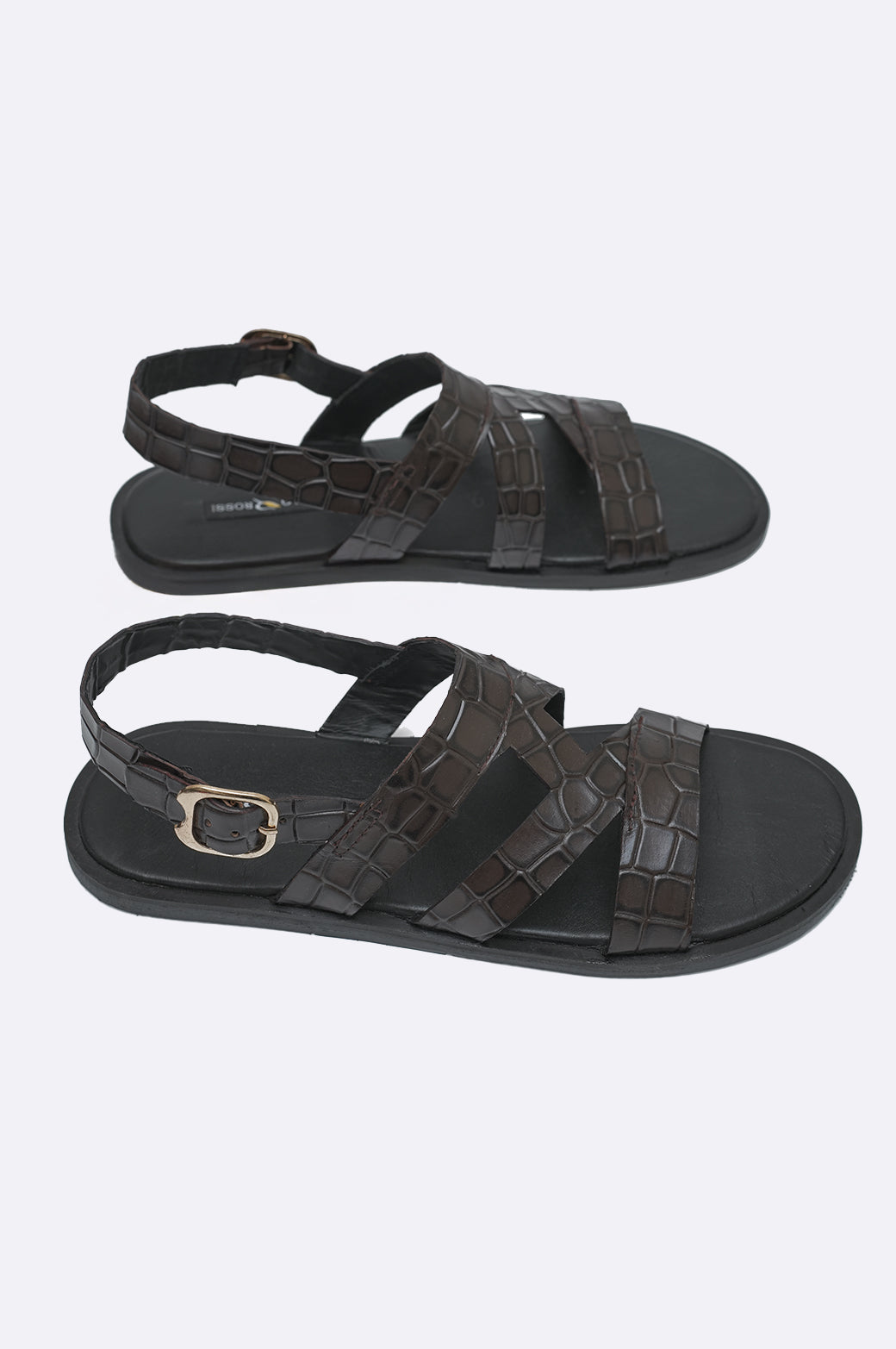 handmade croc sandal by paolo rossi