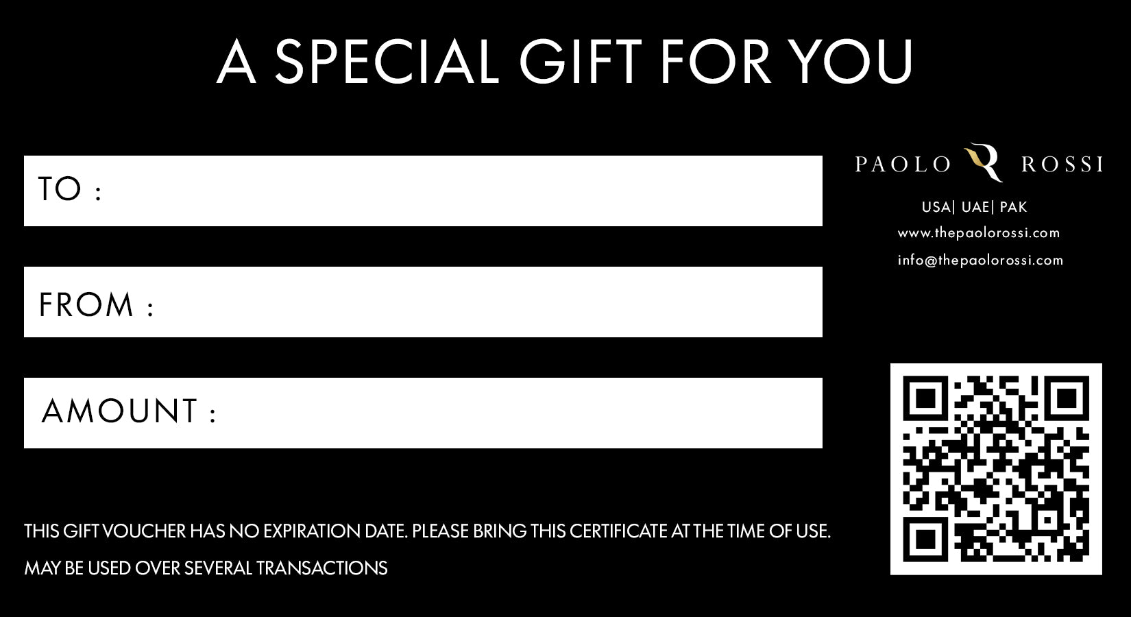 Gift Card Black Edition