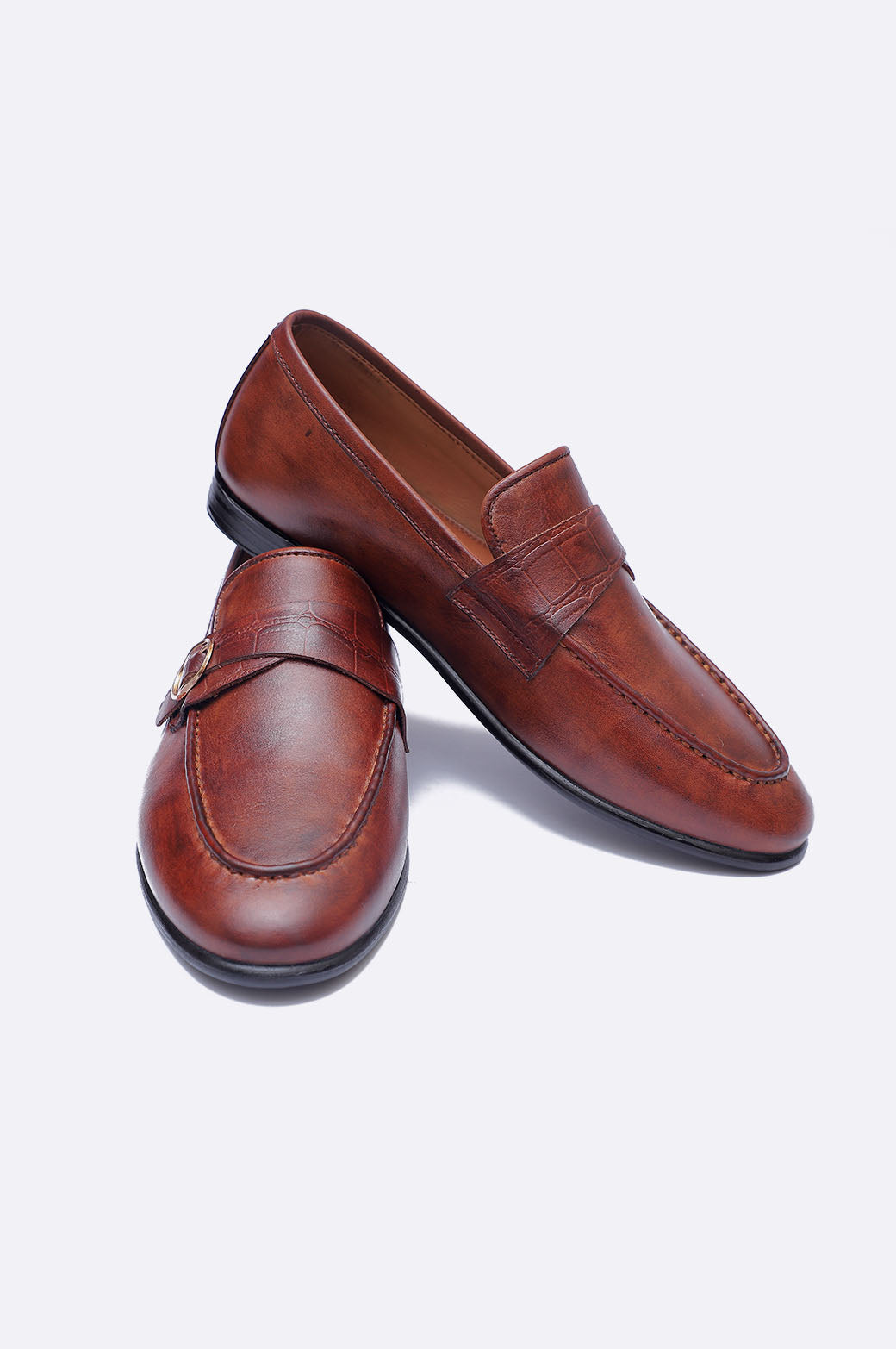 1809 MST Brown Patina Moccasin