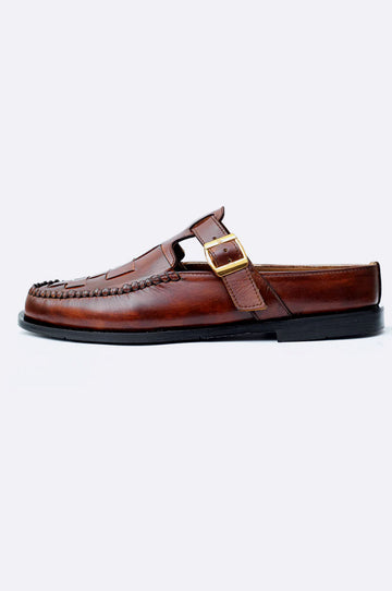 3128 BRA Brown Patina Mules